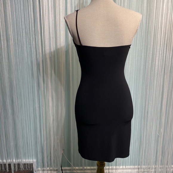 Black One Shoulder Mini Dress Size Small - Picture 8 of 17